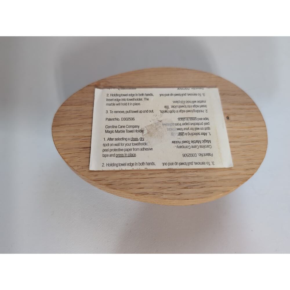 Amish Wood Marble Towel Holder Wall Mounted Lighthouse Peace To All That Enter - Picture 3 of 4